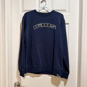 Vans Women’s M 3D Logo Crewneck Sweatshirt Dark Blue atleisure